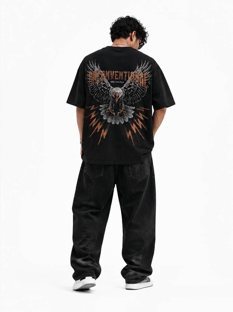unconventional-eagle-oversized-black-t-shirt-for-men-vintage-streetwear-graphic-back-print-tee